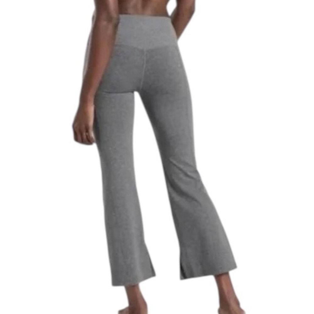 Athleta NWT Barre Kick Flare Pants Gray XXS High-Rise PowerVita